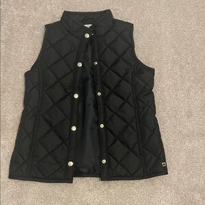 Crown & Ivy Black Quilted Vest for Kids